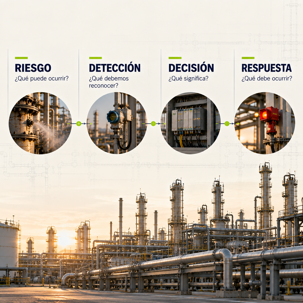Framework TI360 Riesgo Detección Decisión Respuesta para sistemas Fire & Gas